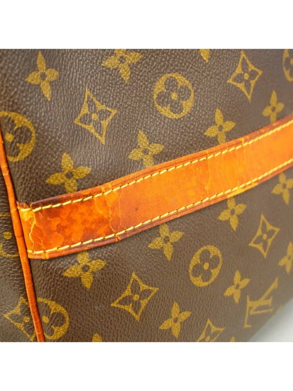 Louis Vuitton Boston Bag Monogram Keepall Bandouliere 55 Brown